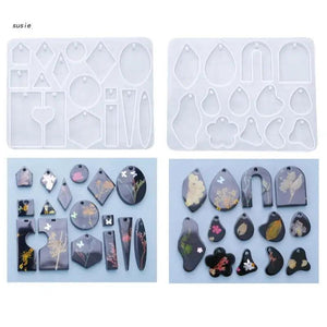 Resin Silicone Mold for Earrings Keychain DIY Craft Tool