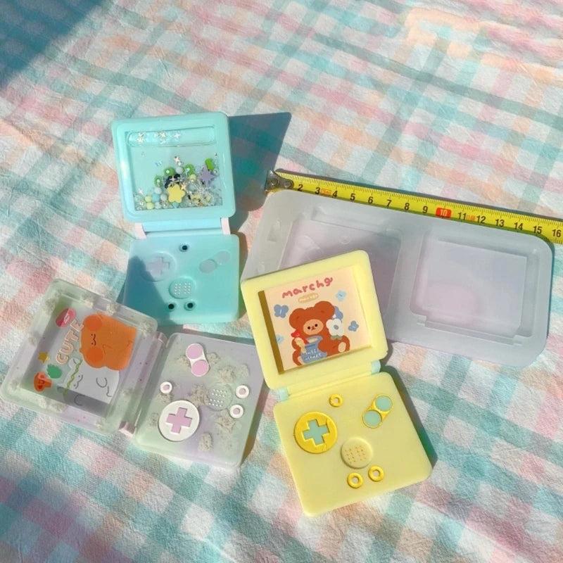 Game Console Shaking Cup Epoxy Resin Casting Mold Pendant Keychain