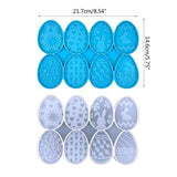 DIY Easter Egg Bunny Key Pendant Silicone Mold for Resin Casting