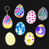 DIY Easter Egg Bunny Key Pendant Silicone Mold for Resin Casting