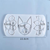 Cat Head Silicone Molds Self Defense Keychain Mold Pendant Resin Molds