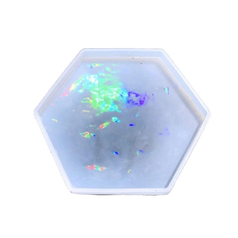 DIY Hexagon Square Coaster Silicone Mold for Crafts