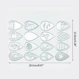 16 Metal Teardrop Sea Creatures Earring Cutting Dies DIY Crafts Supply