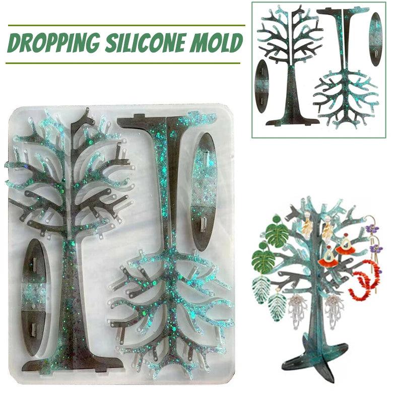 Earring Holder Silicone Mold Display Rack Tree Mold for Resin Casting