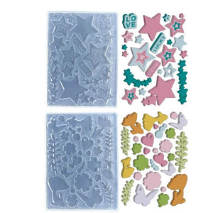 1Pc Butterfly Silicone Hollow Epoxy Shaker Fillings Mold