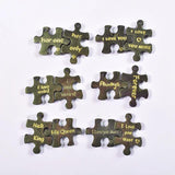 DIY Couple Gift Words Puzzles Ornaments Silicone Mold Present Keychain Pendants
