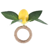 4Pcs Lemon Napkin Ring Fruit Meal Buckle Hotel Model Room Party Supplies