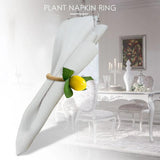 4Pcs Lemon Napkin Ring Fruit Meal Buckle Hotel Model Room Party Supplies