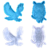 F19D 2Pcs Flying Eagle Owls Wall Ornament Molds DIY Wall Pendant