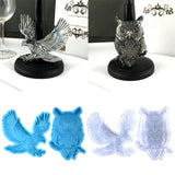 F19D 2Pcs Flying Eagle Owls Wall Ornament Molds DIY Wall Pendant