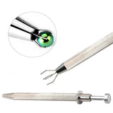 Surgical Steel Quad Prong Bead Holder Body Piercing Tool