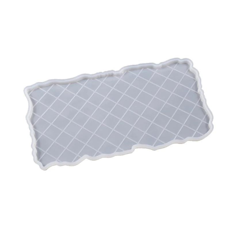 Silicone Resin Tray Mold Round Rectangle Plate Mold for Epoxy Casting