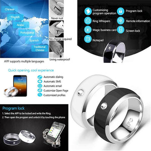 NFC Finger Ring for Android Phone Multifunctional Wearable Waterproof Smart Ring
