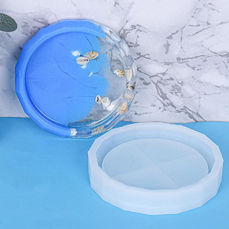 Diamond Shaped Silicone Resin Epoxy Mold - Large Plate Mould for DIY Craft
