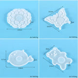 Silicone Mould Dried Flower Resin Decorative Craft DIY Coaster Epoxy Resin Molds