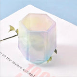 Silicone Mould Hexagon Pen Holder Resin Decor DIY