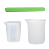 Silicone Measuring Cups Resin Mixing 150ml 100ml Dropship