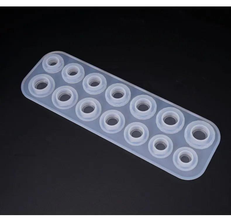Circular Cut Surface Rings Mold Collection DIY Making Ring Jewelry Silicone Mold