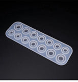 Circular Cut Surface Rings Mold Collection DIY Making Ring Jewelry Silicone Mold
