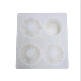 DIY Crystal Epoxy Mold Flower Donut Cake Mirror Plaster Jewelry Accessories