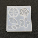 DIY Crystal Epoxy Mold Flower Donut Cake Mirror Plaster Jewelry Accessories