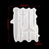 Crystal Epoxy Resin Mold Sword Cutter Pendant Silicone Mould