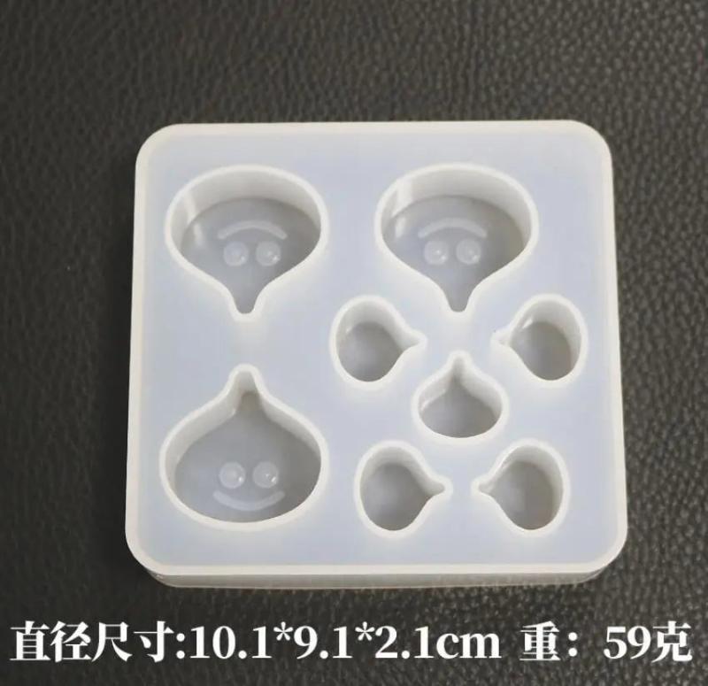 Epoxy Glue Droplets Mirror Jewelry Silicone Mold