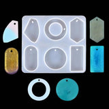 6 Shapes Silicone Casting Molds for DIY Resin Jewelry Making