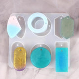 6 Shapes Silicone Casting Molds for DIY Resin Jewelry Making
