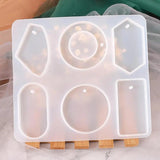 6 Shapes Silicone Casting Molds for DIY Resin Jewelry Making
