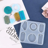 6 Shapes Silicone Casting Molds for DIY Resin Jewelry Making