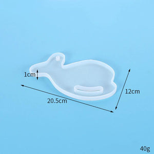 Dolphin Fan Silicone Casting Resin Molds For DIY Resin Tray Coaster Jewelry