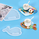 Dolphin Fan Silicone Casting Resin Molds For DIY Resin Tray Coaster Jewelry
