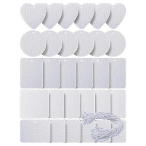 30 Pcs Sublimation Air Freshener Sheets Key Chain Tags