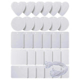 30 Pcs Sublimation Air Freshener Sheets Key Chain Tags