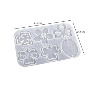 Easter Animal Plant Shaped Resin Mold for Pendant Jewelry Crafts