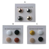 4 Pairs No Hole Pins Brooch Magnet Hijab Clip for Clothes Hair Scarf