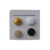 4 Pairs No Hole Pins Brooch Magnet Hijab Clip for Clothes Hair Scarf