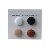 4 Pairs No Hole Pins Brooch Magnet Hijab Clip for Clothes Hair Scarf