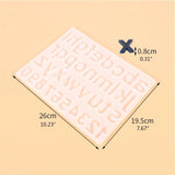 Epoxy Resin Mold Alphabet Letter Number Pendant Casting Silicone Mould
