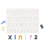 Epoxy Resin Mold Alphabet Letter Number Pendant Casting Silicone Mould