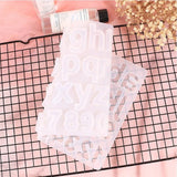 Epoxy Resin Mold Alphabet Letter Number Pendant Casting Silicone Mould