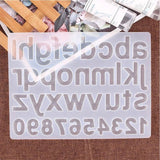 Epoxy Resin Mold Alphabet Letter Number Pendant Casting Silicone Mould