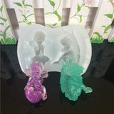 Cartoon silicone mold DIY resin jewelry pendant key chain accessories mold