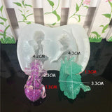 Cartoon silicone mold DIY resin jewelry pendant key chain accessories mold