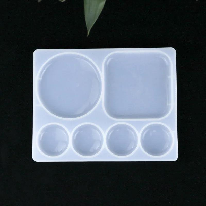 Crystal Epoxy Palette Silicone Mold Decorative Gemstone