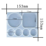 Crystal Epoxy Palette Silicone Mold Decorative Gemstone