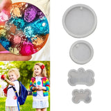 4 Pcs Dog Bone Silicone Mold Set DIY Crafts Jewelry Making