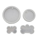 4 Pcs Dog Bone Silicone Mold Set DIY Crafts Jewelry Making