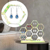 Hexagonal Jewelry Show Rack Epoxy Resin Mold DIY Crafts Tool